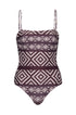 Las Balsas One Piece / Ethnic Motif - Purple